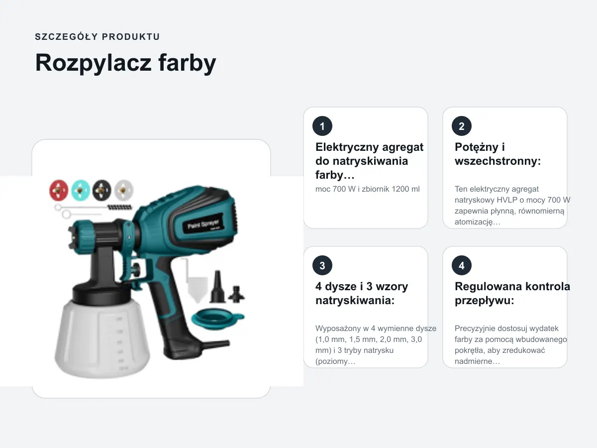 Szczegóły produktu: Rozpylacz farby