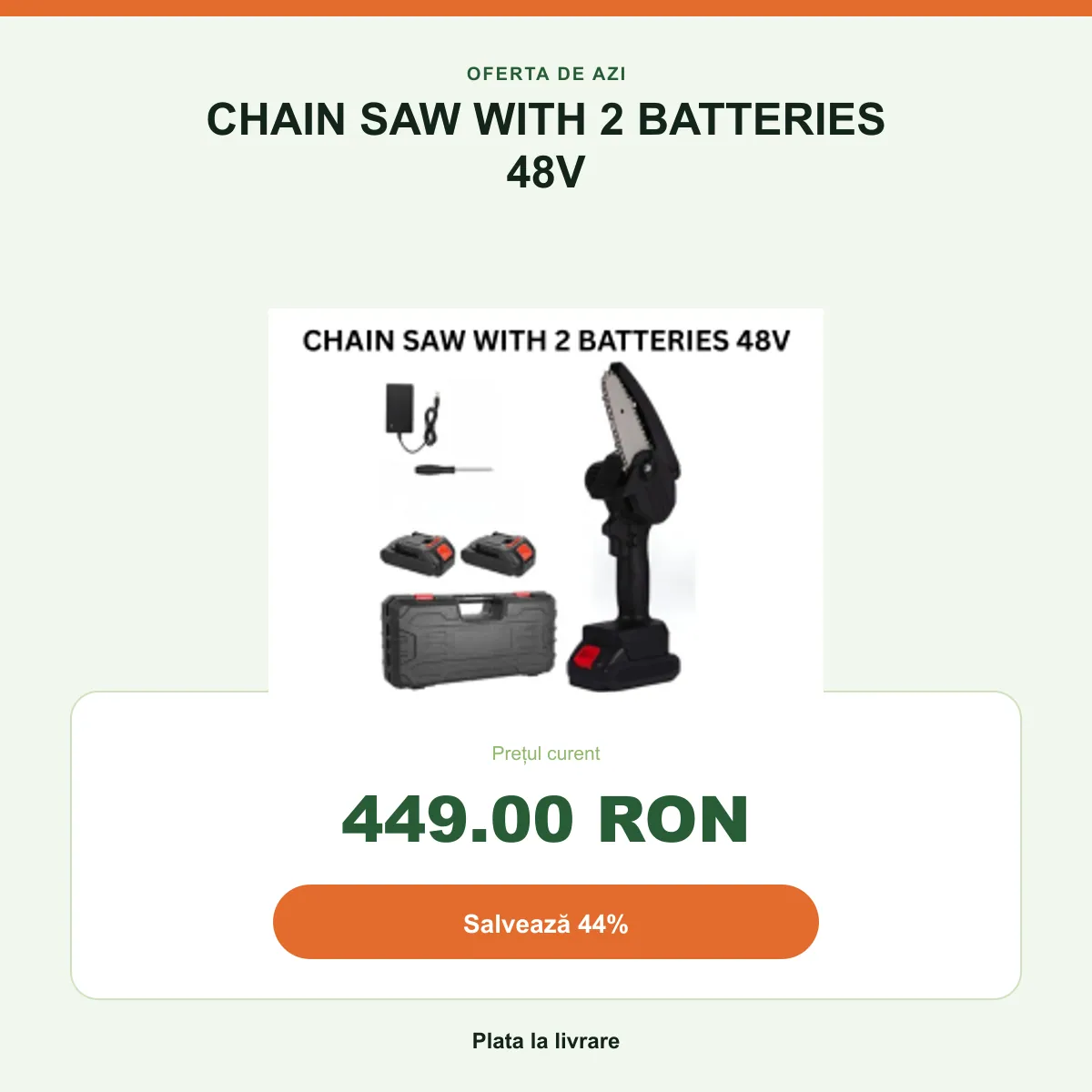 Rezumatul ofertei: 449 RON