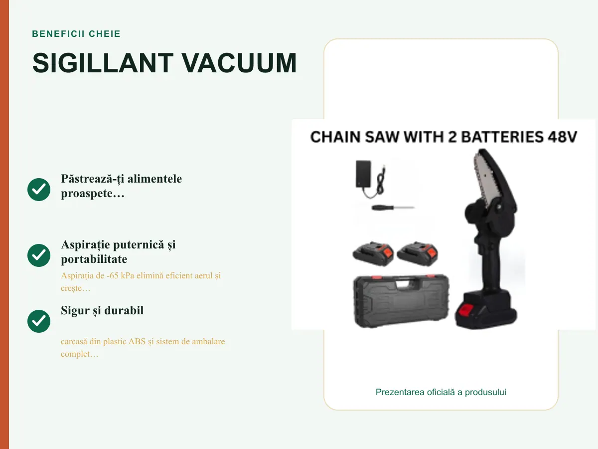 Beneficii cheie: SIGILLANT VACUUM