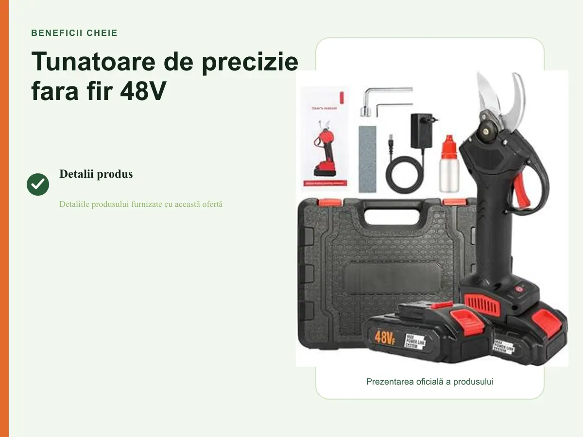 Beneficii cheie: Tunatoare de precizie fara fir 48V
