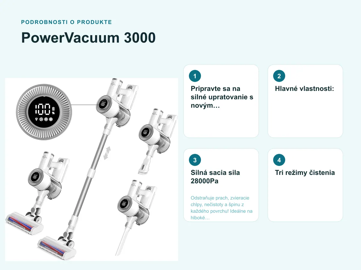 Podrobnosti o produkte: PowerVacuum 3000