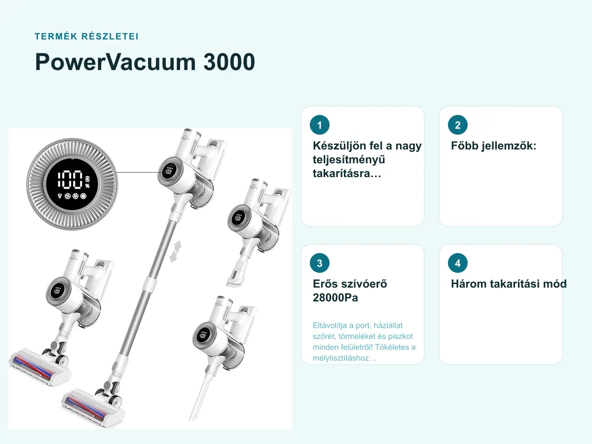 Termék részletei: PowerVacuum 3000