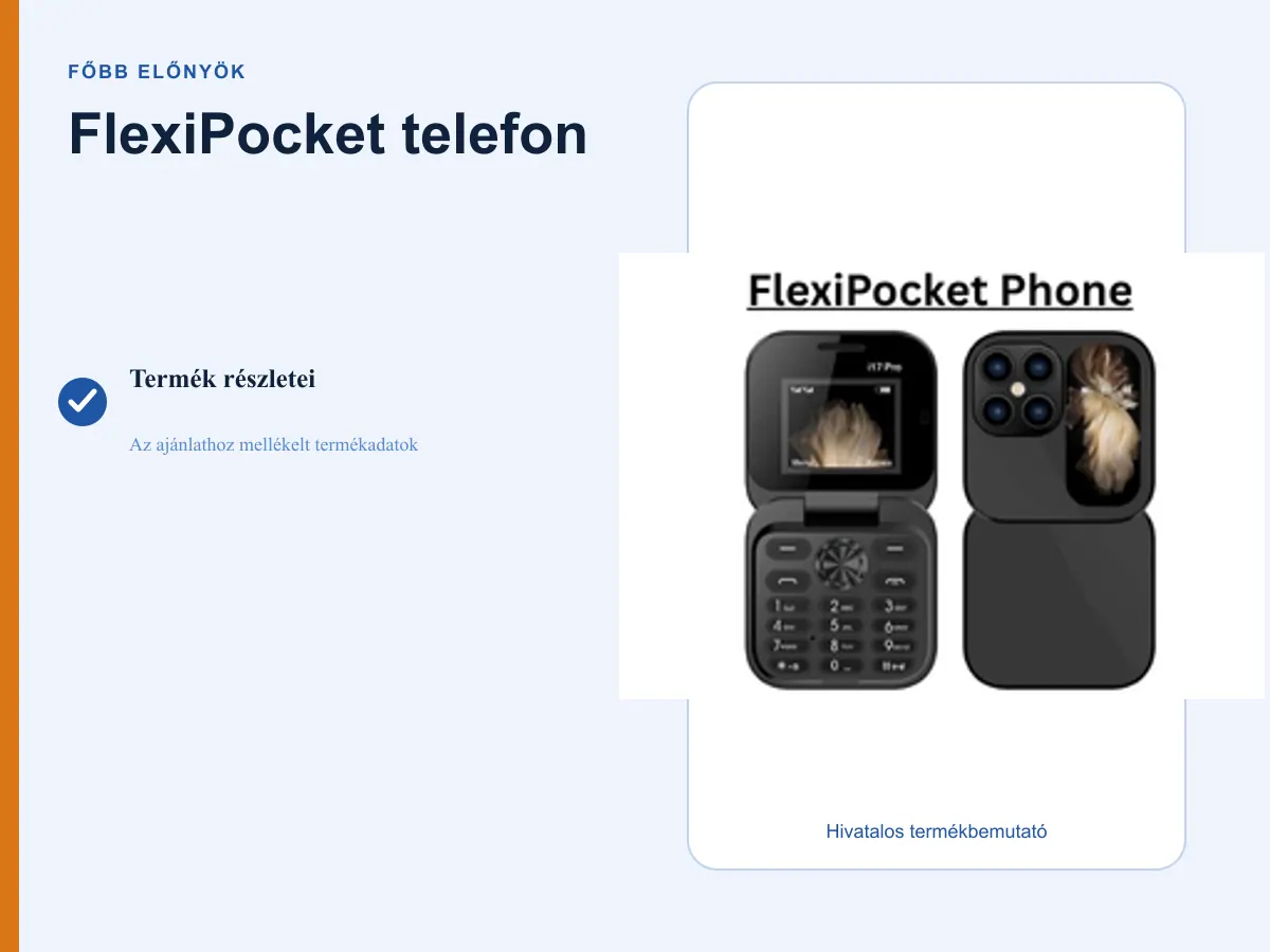 FlexiPocket Phone – Egy összecsukható telefon mindig kéznél van!