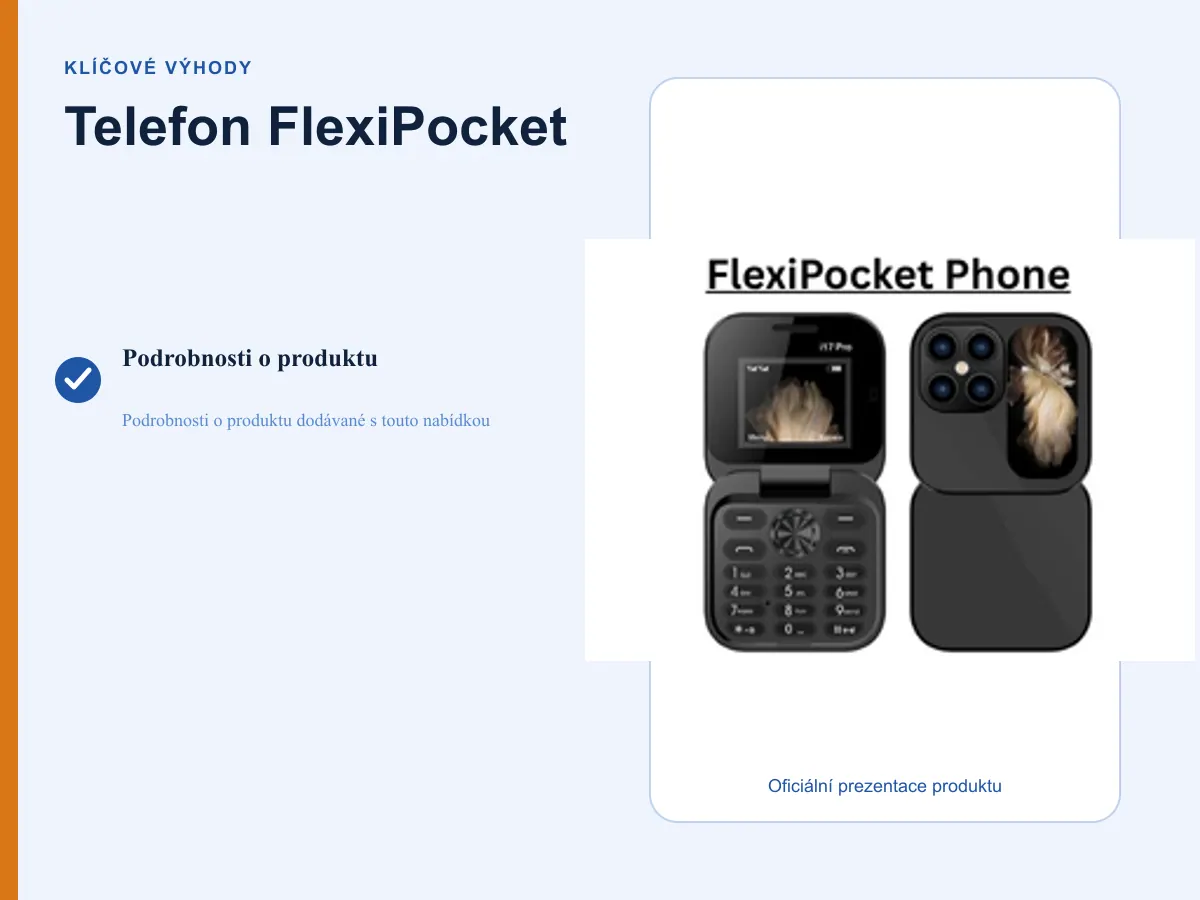 Klíčové výhody: Telefon FlexiPocket