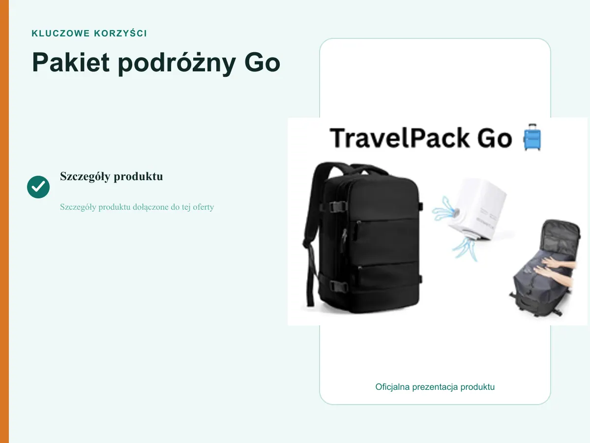 Kluczowe korzyści: Pakiet podróżny Go