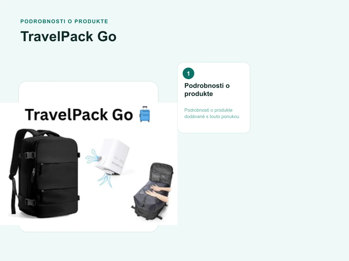 Podrobnosti o produkte: TravelPack Go