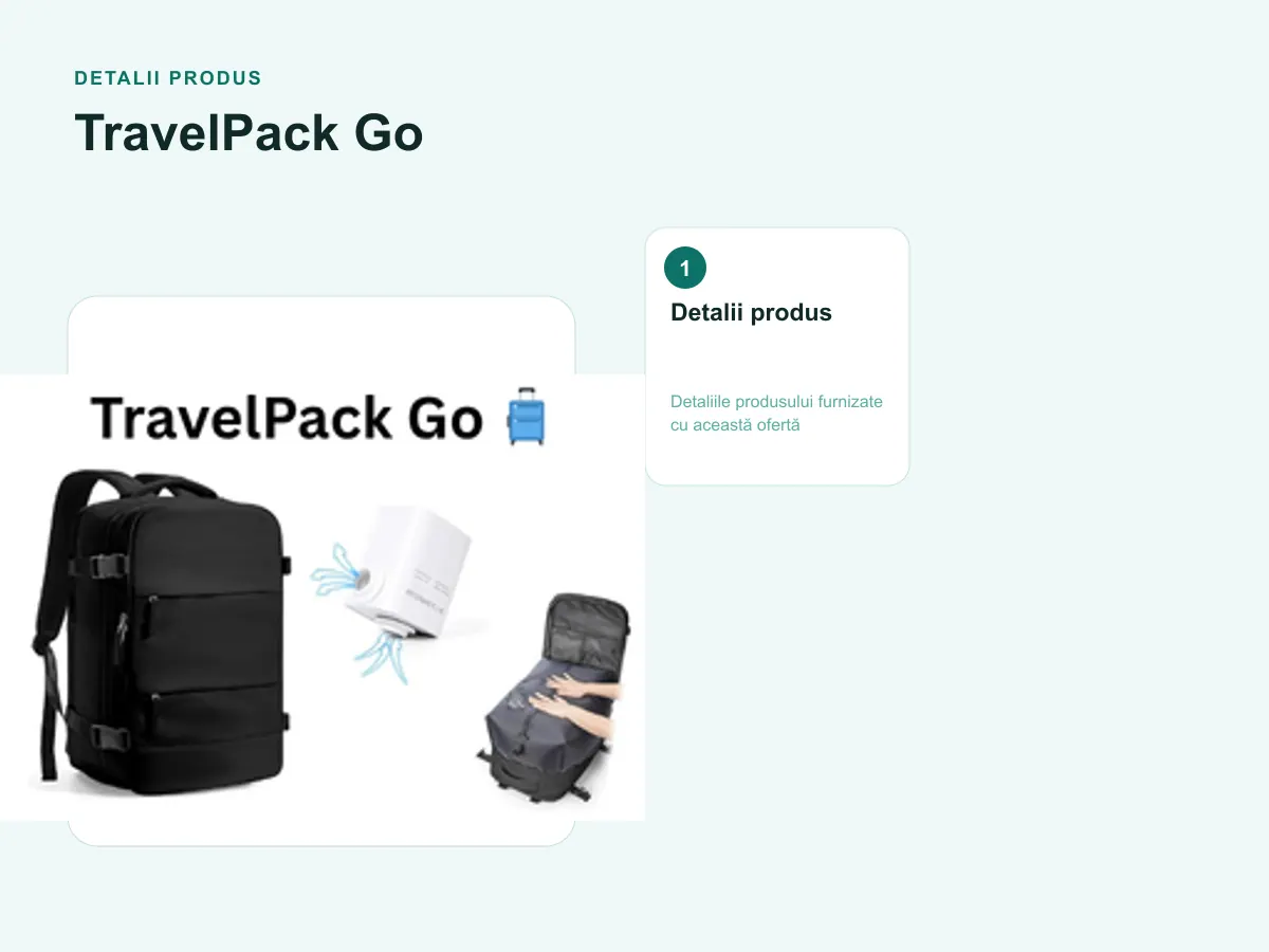 Detalii produs: TravelPack Go