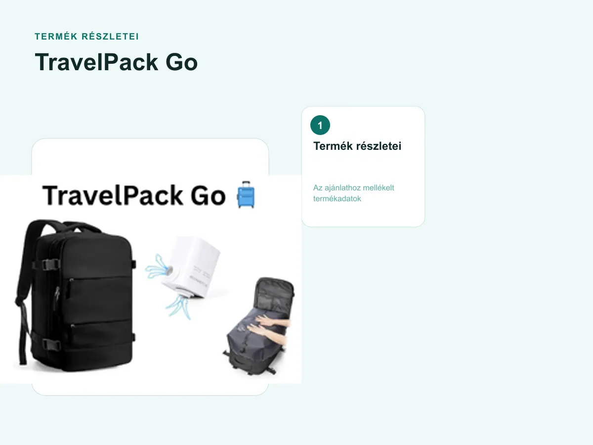 Termék részletei: TravelPack Go