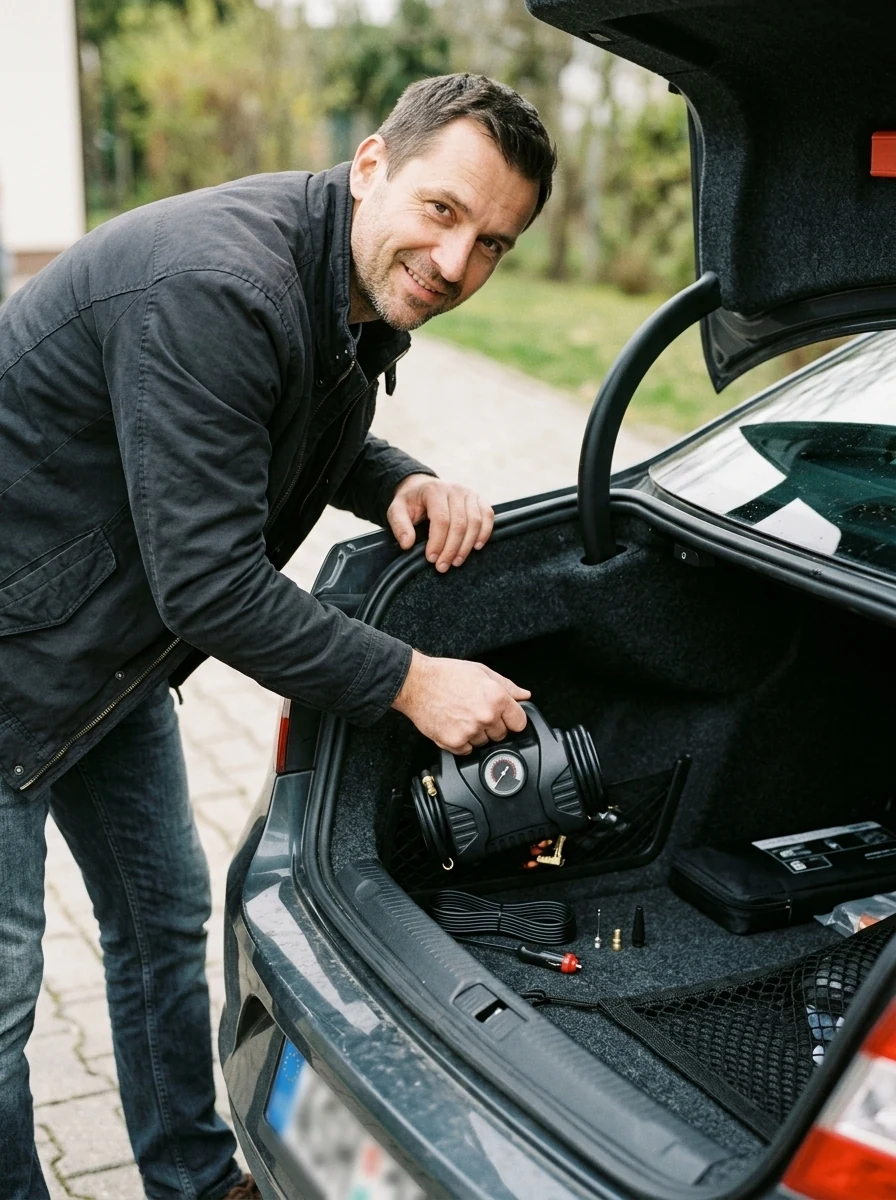 Autokompresor 12 V: Kolo