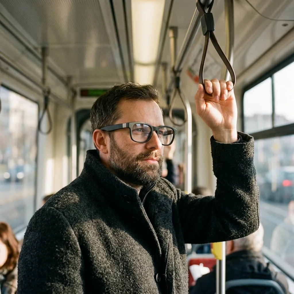 Ráno v tramvaji