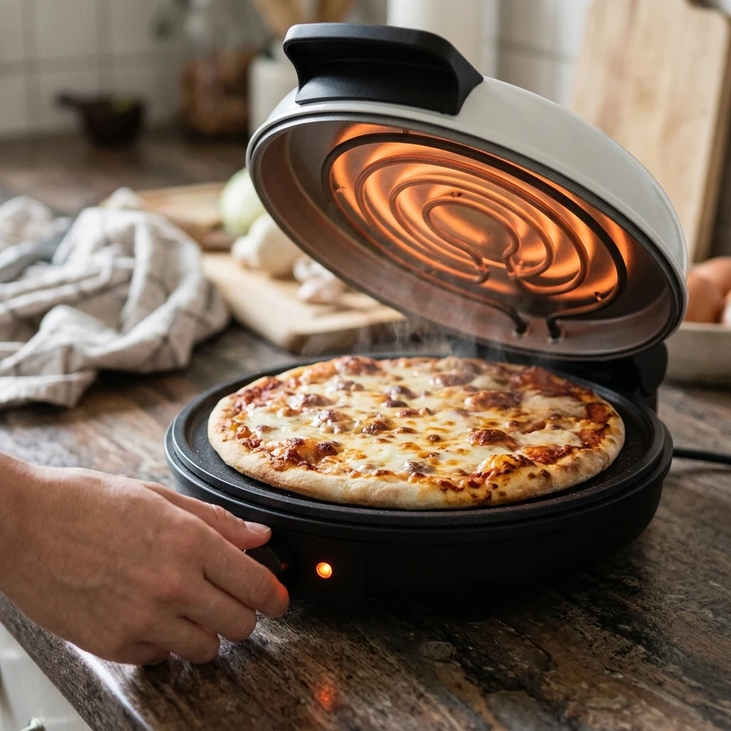 Elektrická pec na pizzu: nepřilnavá plotna