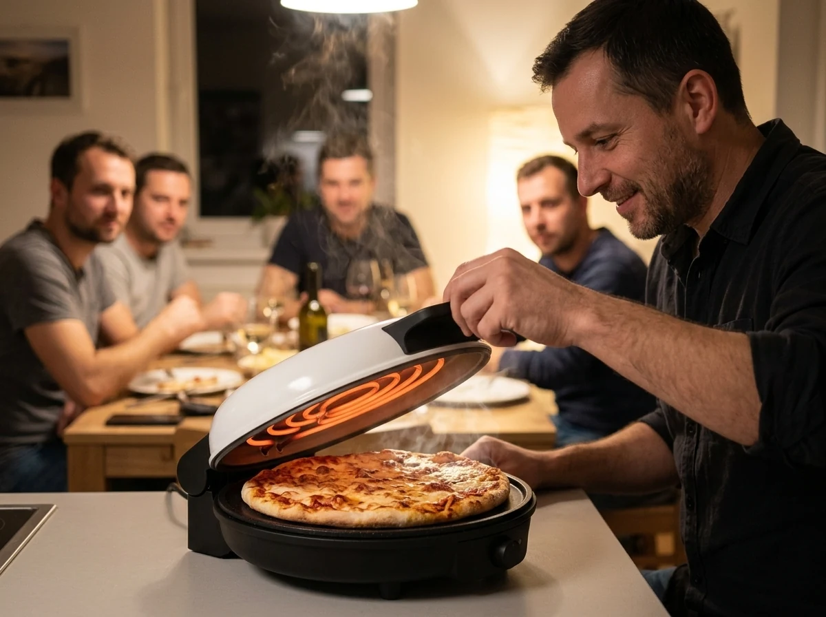 Elektrická pec na pizzu: křupavý spodek pizzy