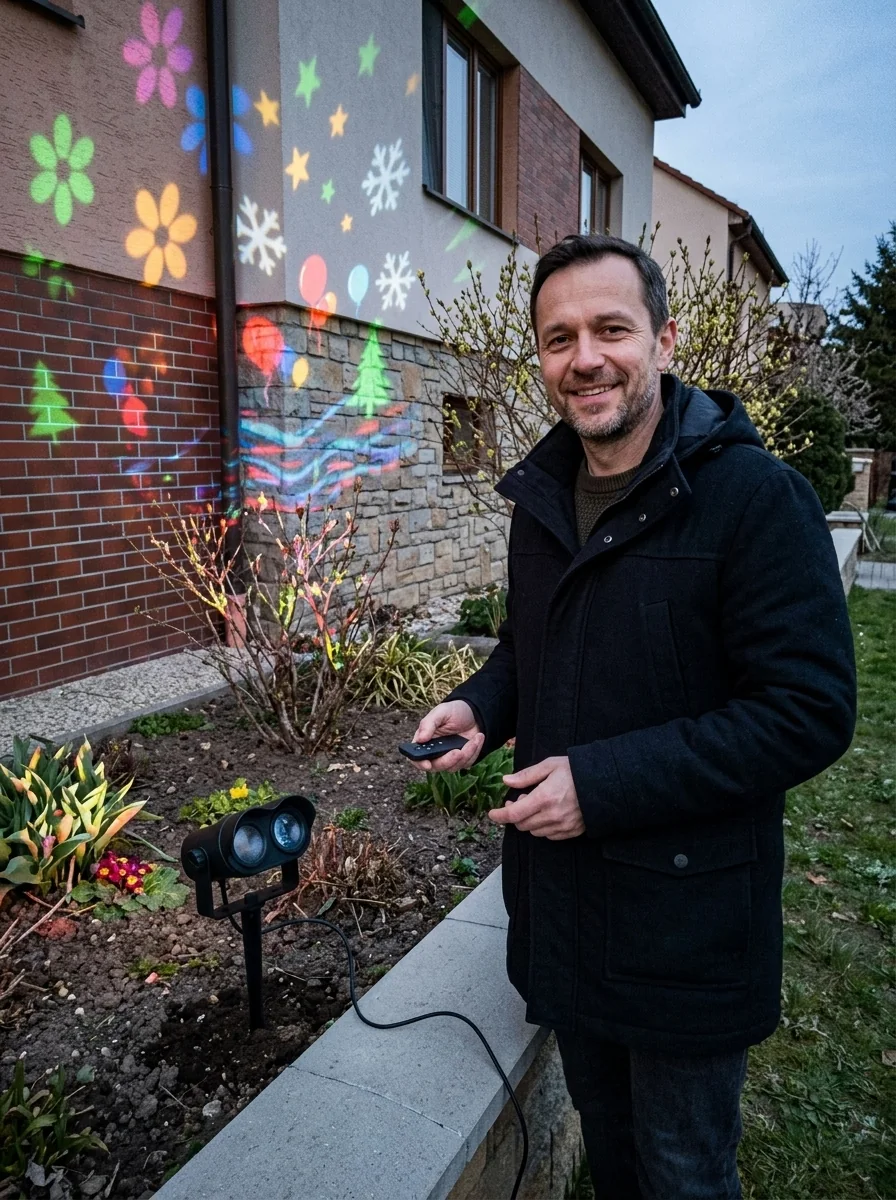 Blagdanski LED projektor: Balkon i terasa