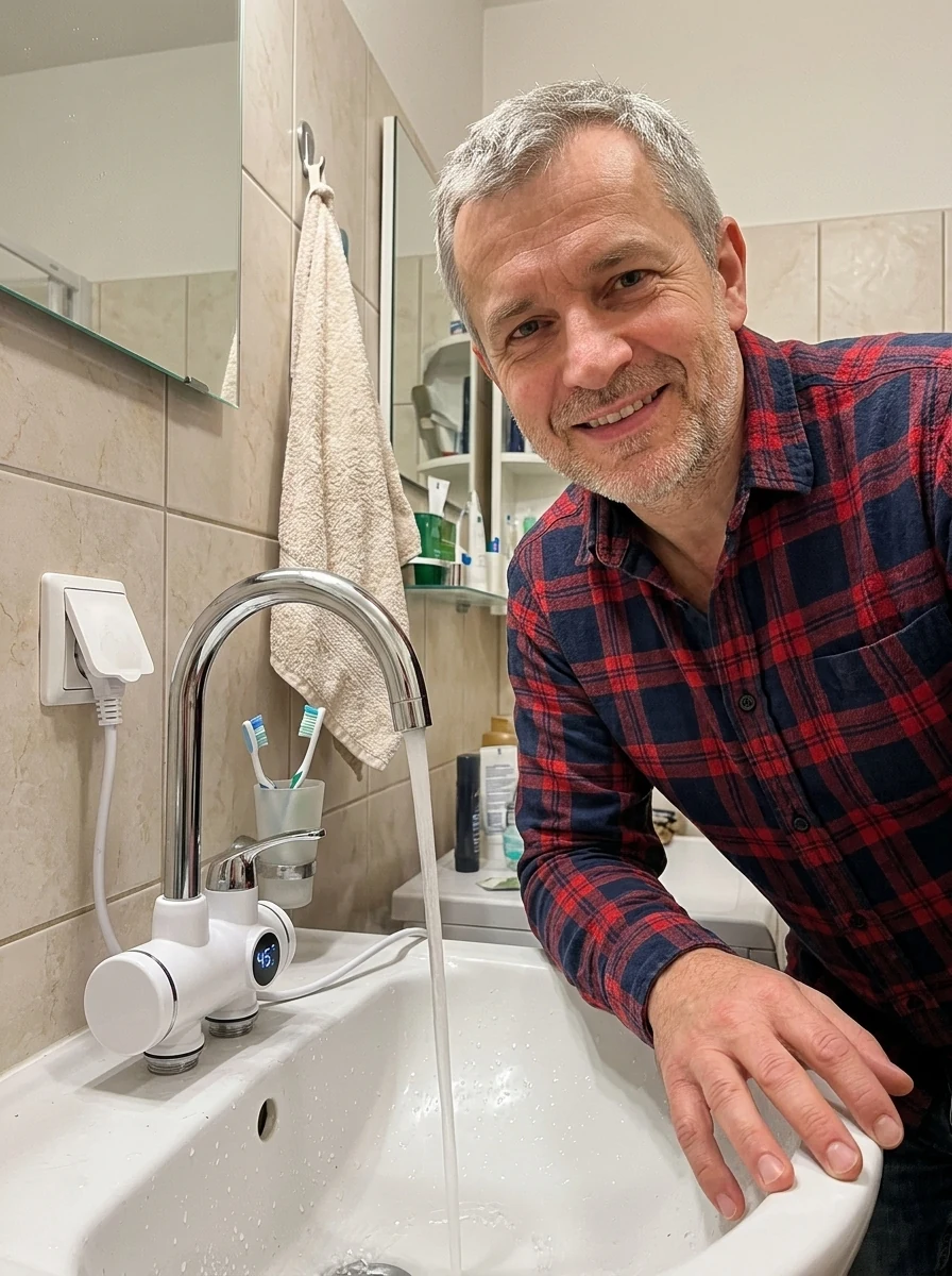 Átfolyós vízmelegítő csap: Mosókonyha, pince