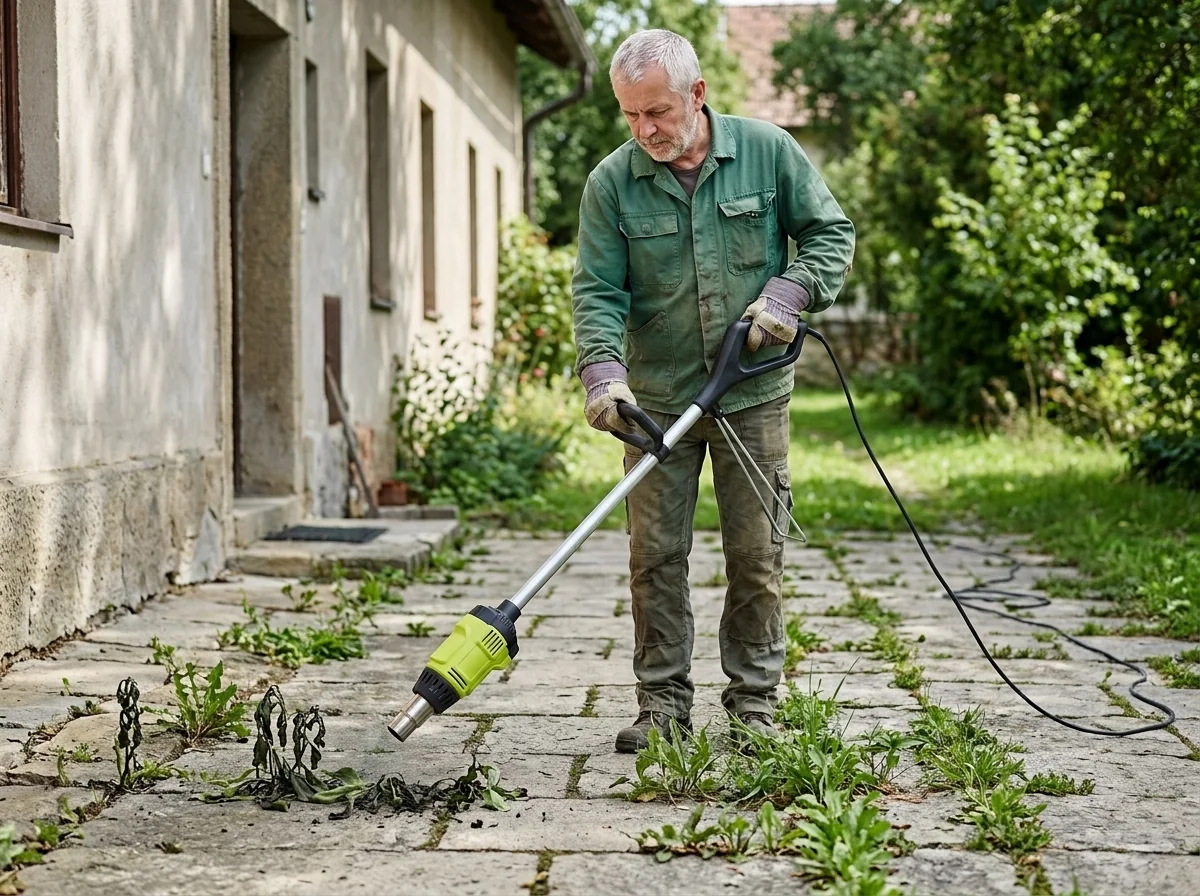 Elektromos gyomégető: pár másodperc gyomonként