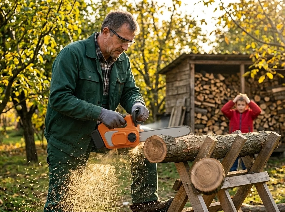 Diórönk, az unoka csak ámul