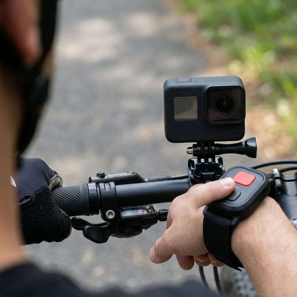 Akčná kamera 4K: tlačidlo na zápästí