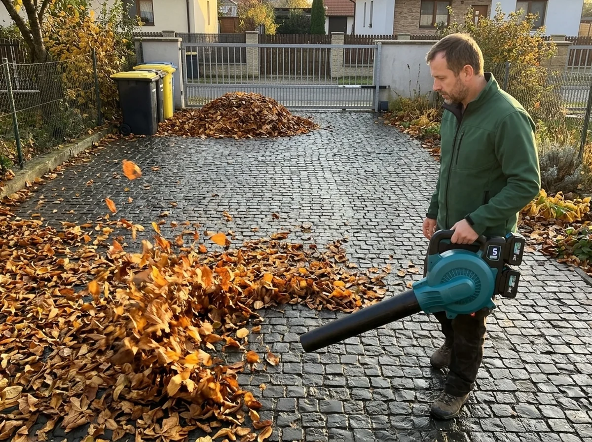 Sobota, príjazdová cesta pod gaštanom