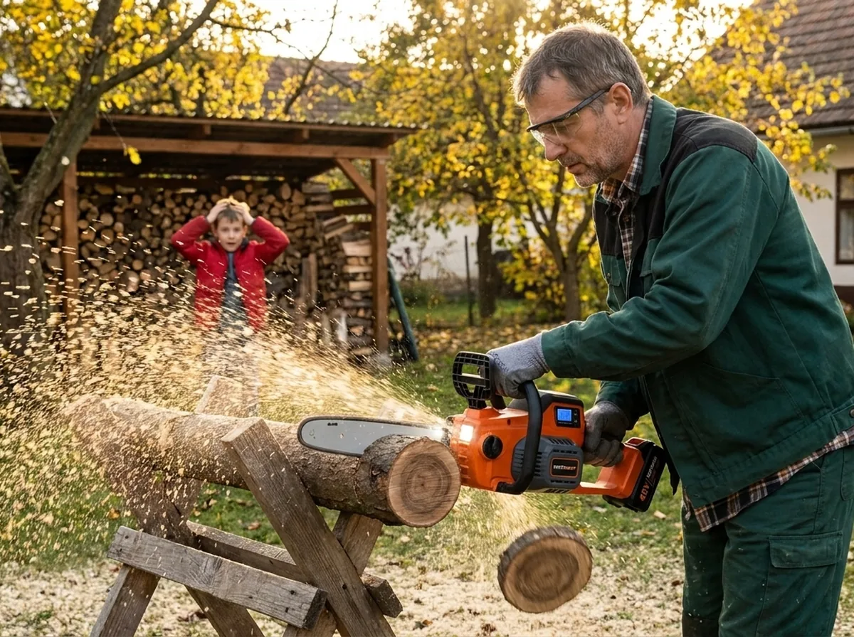 Orechové poleno a vnuk Samko žasne