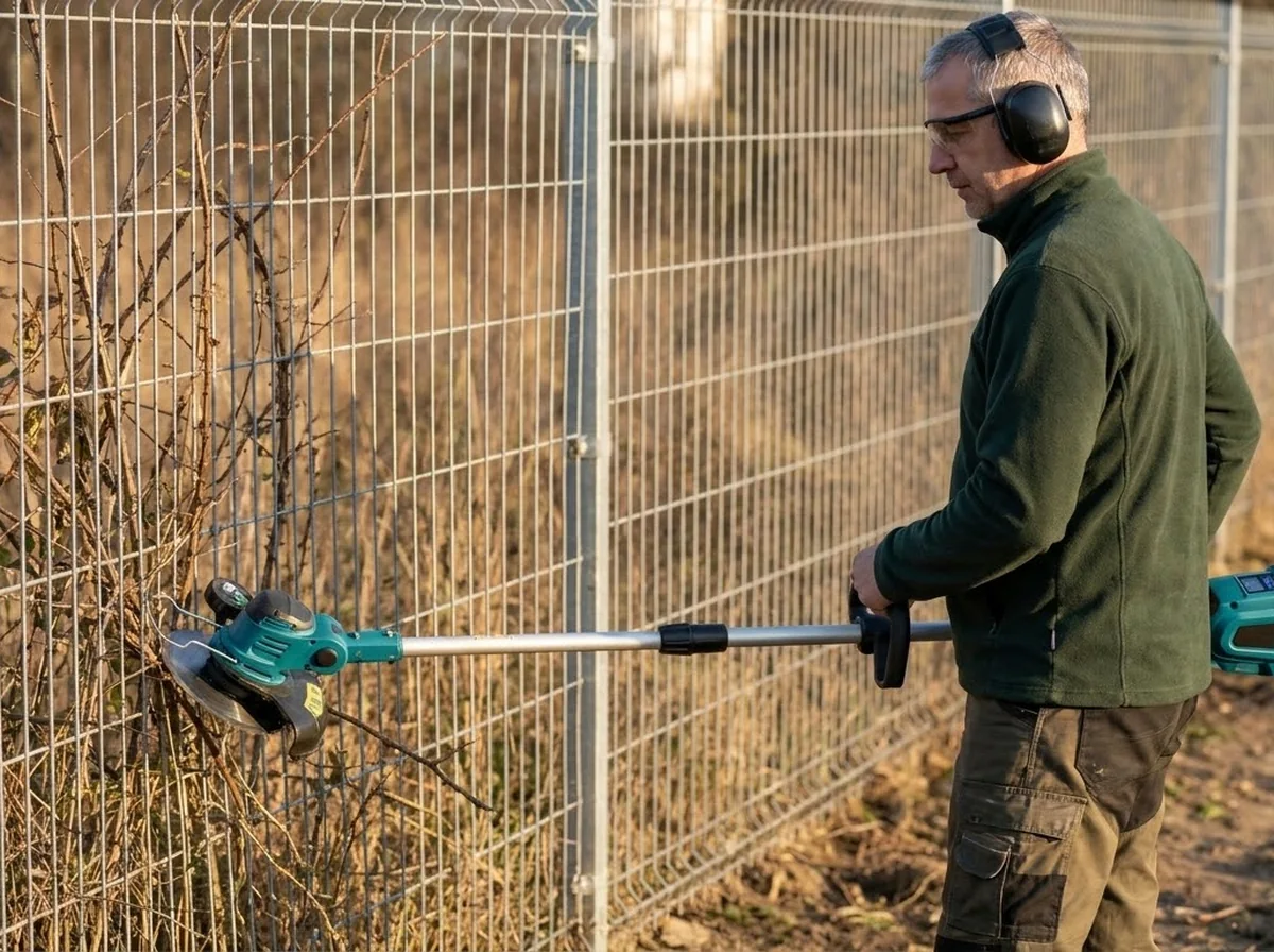 Suchá burina a ostružiny pri pletive