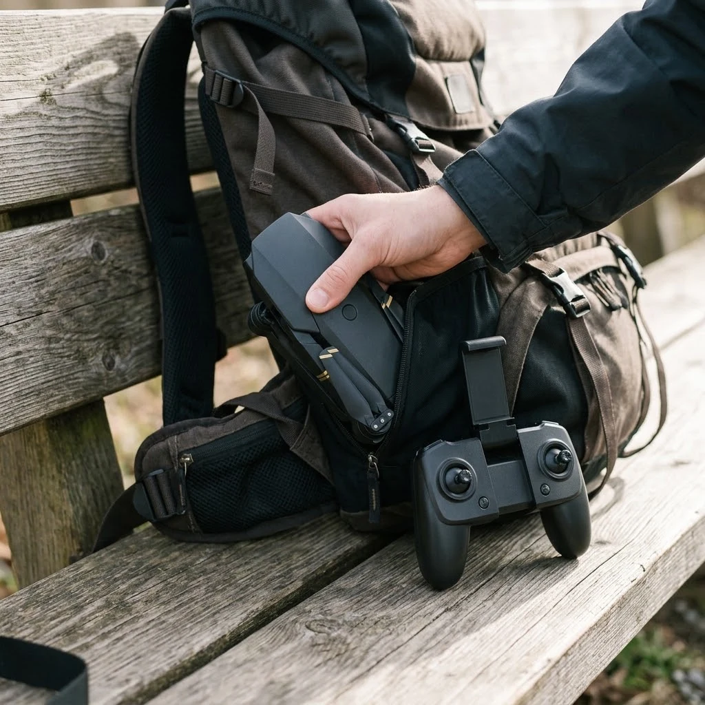 Skladací dron PRO: Premet jedným stlačením