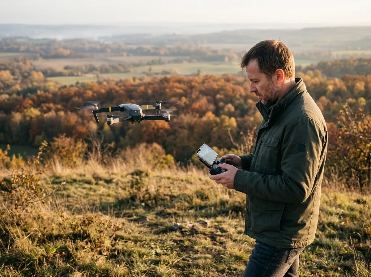 Skladací dron PRO: Obraz z kamery v mobile